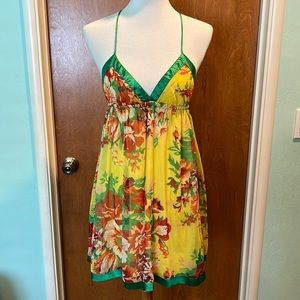 Yellow floral sundress
